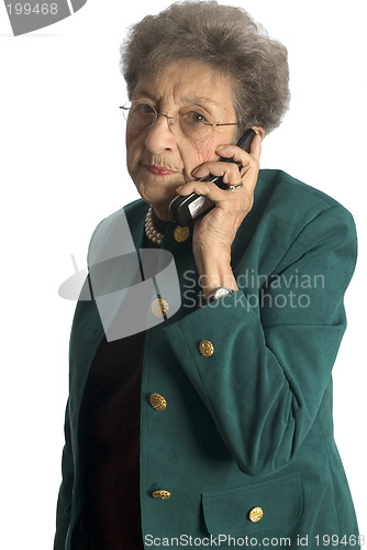 Image of senior woman on phone