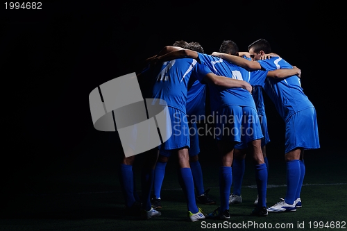 Image of soccer players team