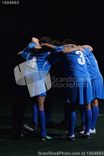 Image of soccer players team