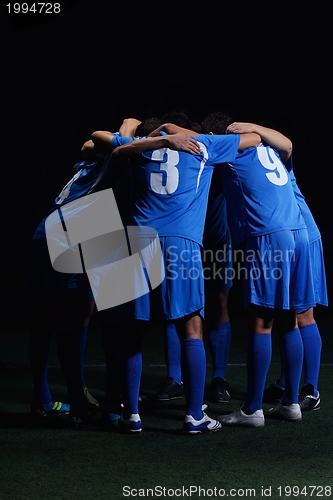Image of soccer players team