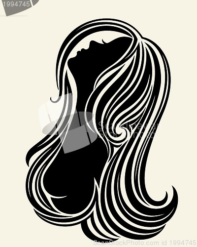 Image of Silhouette of a young woman