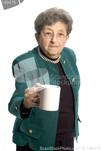 Image of woman with cup