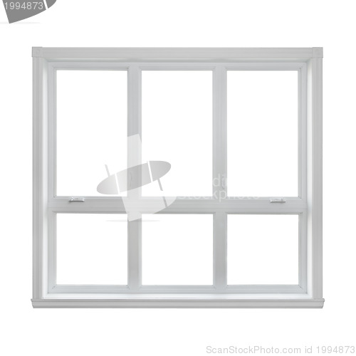 Image of Modern window isolated on white background