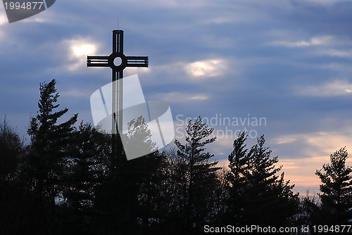 Image of Catholic Cross on the Hill