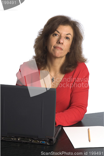 Image of woman at desk