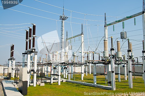 Image of general view to high-voltage substation