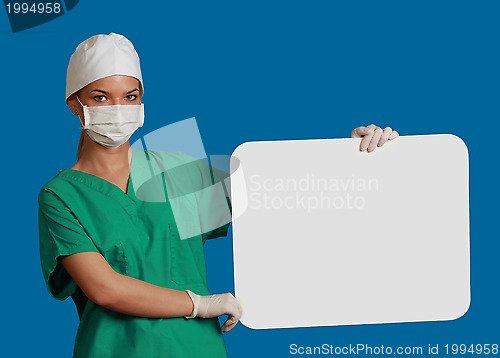 Image of Doctor with a Blank Board