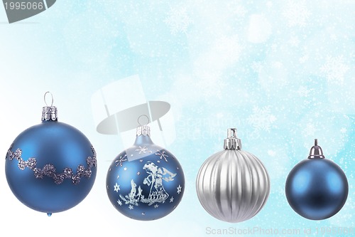 Image of collection of christmas balls