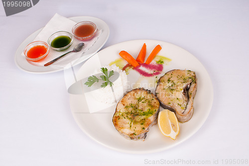 Image of Hake with dips