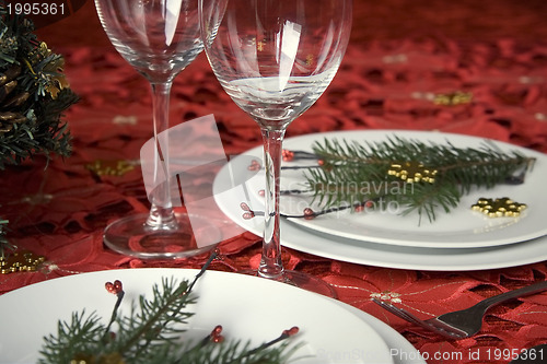 Image of Christmas dinner table