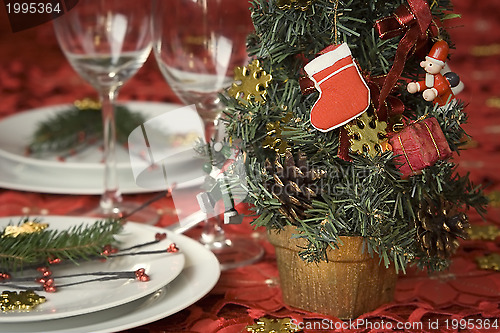 Image of Christmas dinner table