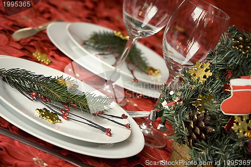 Image of Christmas dinner table
