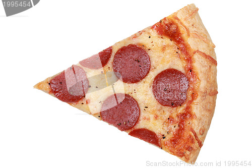 Image of Slice of a Pepperoni Pizza