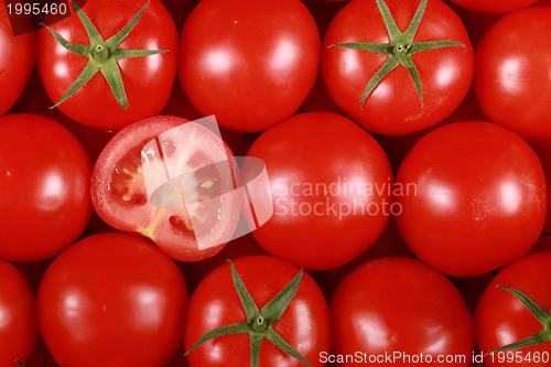 Image of Tomatoes forming a background