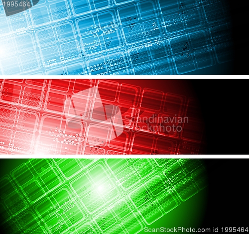Image of Hi-tech colorful banners