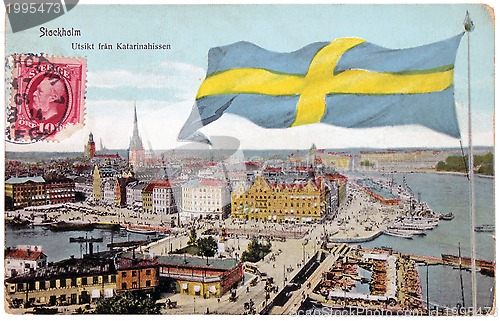 Image of Stocholm Retro Postcard