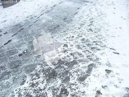 Image of winter pavement