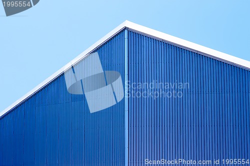 Image of Roof of parallel metal sheets
