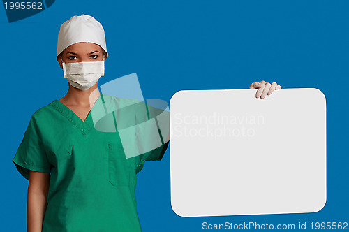 Image of Doctor with a Blank Board