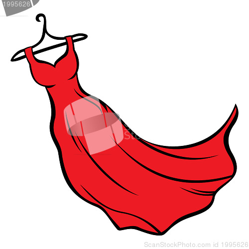 Image of Red dress