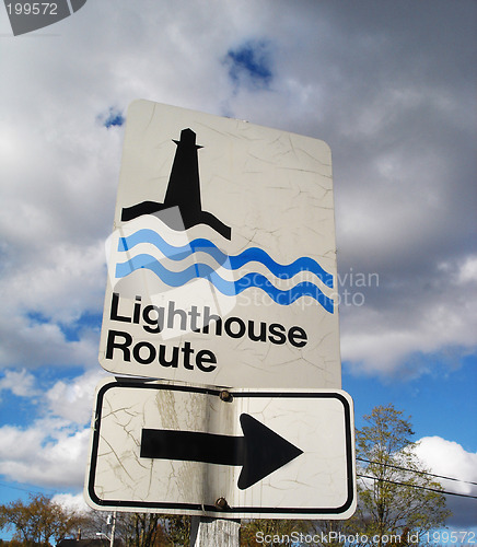 Image of Lighthouse route sign