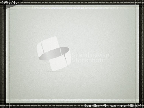Image of Gray leather background with stitched black border frame