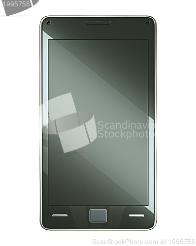 Image of Smart phone with touch screen isolated on white