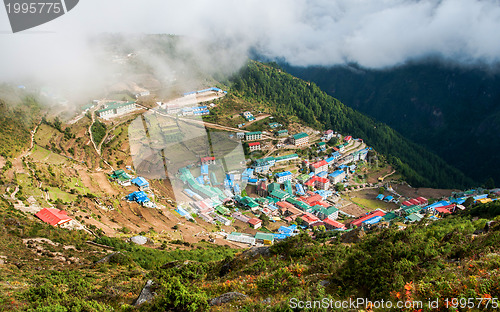 Image of Namche Bazaar village in Nepal