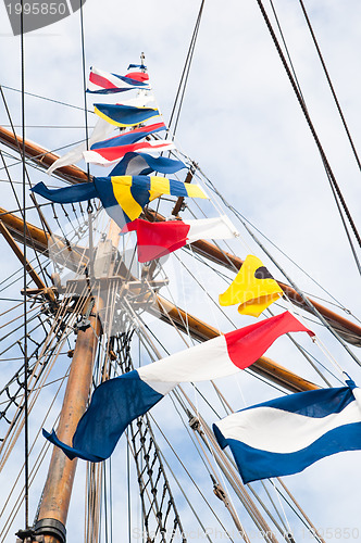 Image of Mast of an ancient sailing vessel