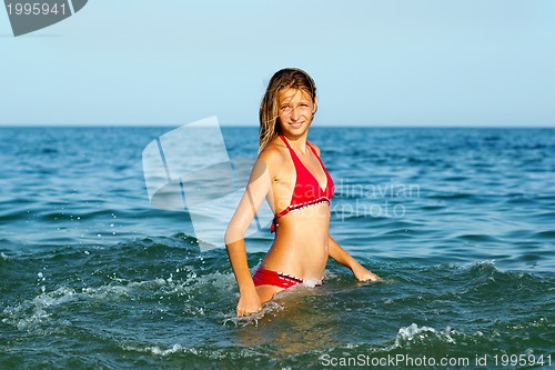 Image of Smiling teen girl