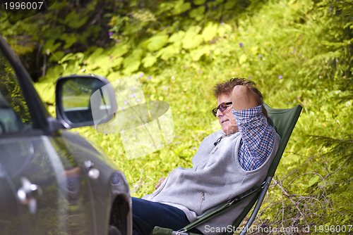 Image of Retired Man in Relax