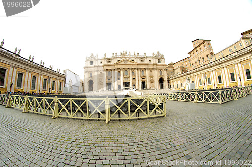 Image of Architectural Detail of Saint Peter Square in Rome