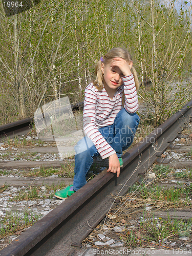 Image of Girl on the rails
