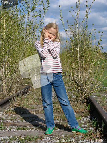 Image of Girl on the railroad