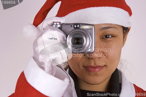 Image of Santa Claus with Camera