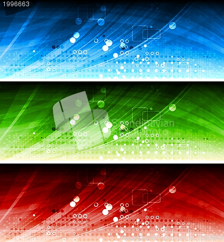 Image of Technical abstract banners