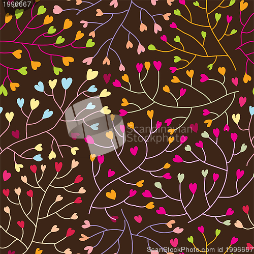 Image of Floral seamless pattern in vector