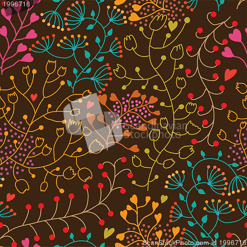 Image of Floral seamless pattern in vector