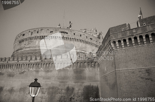 Image of Magnificient colors of Castel Santangelo at Sunset - Rome