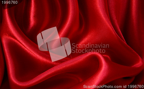 Image of Smooth Red Silk as background