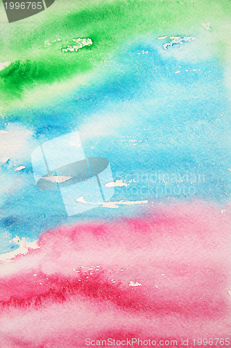 Image of Abstract watercolor background on paper texture