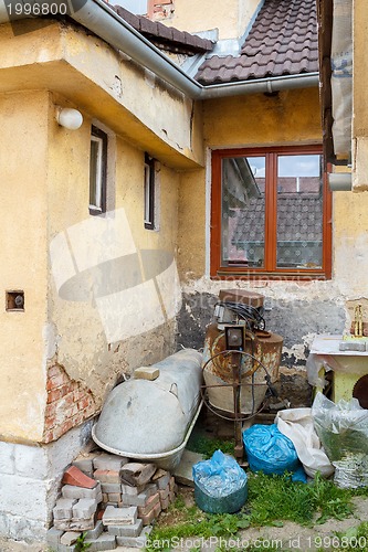 Image of rural scene with old house disorder