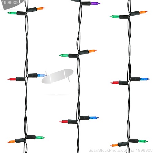 Image of Colorful strand of Glowing Lights
