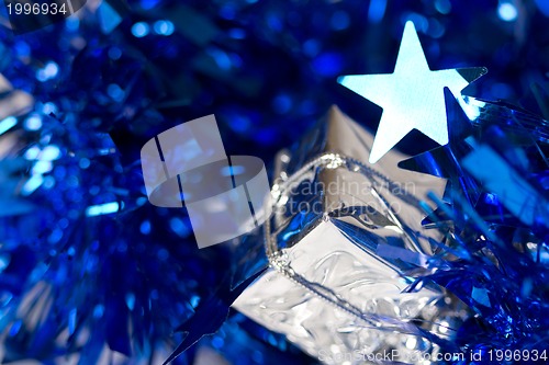 Image of Blue lights background