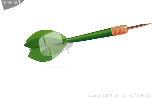 Image of Green dart isolated on white