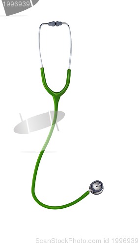 Image of stethoscope isolated on white