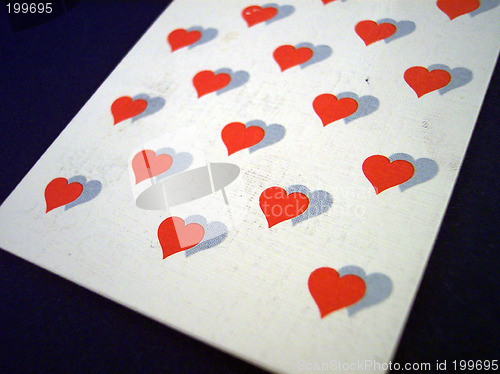 Image of card of hearts