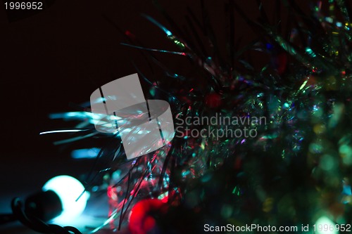 Image of Abstract christmas lights as background