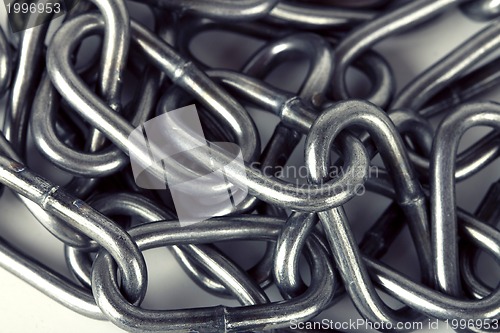 Image of Metal chain parts background