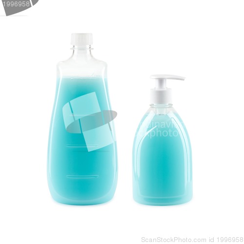 Image of Two bottles with liquid soap